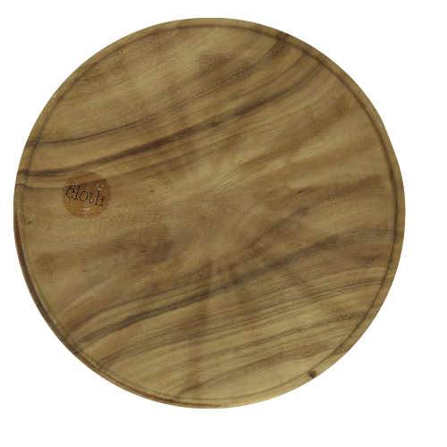 16-814.28 | Wood Suar Accessory Round Tray D60cm Natural