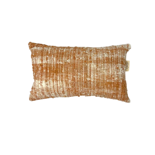 01-338.45| Hand Woven Cotton Cushion Cover Popcorn 50x30cm Terracotta