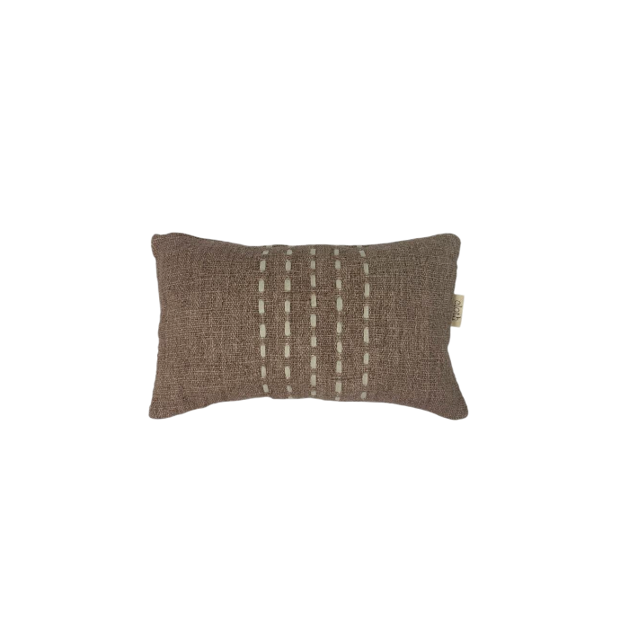 01-771.47| Hand Woven Cotton Cushion Cover Stitch Panel 50x30cm Lotus