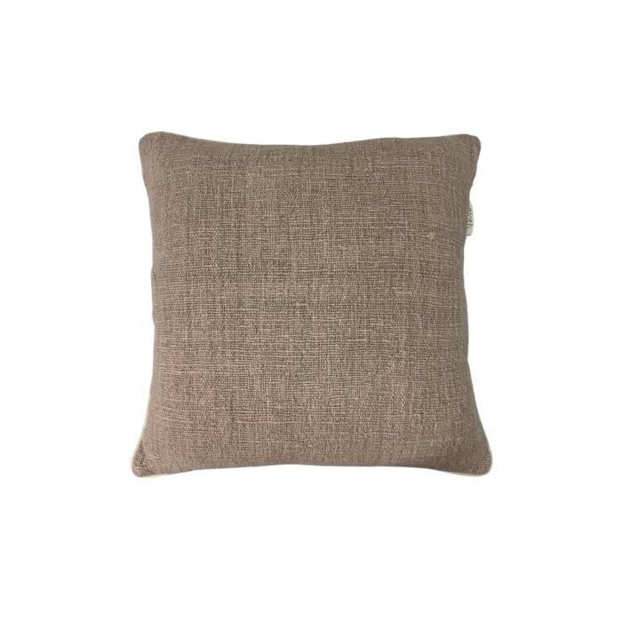 01-075.47 | Hand Woven Cotton Cushion Cover Piping 55x55cm Lotus