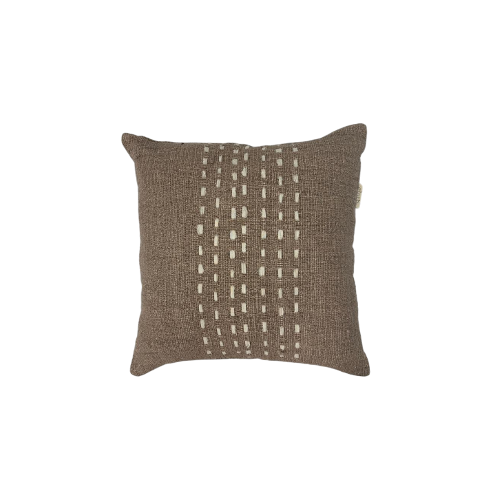 01-886.47 | Hand Woven Cotton Cushion Cover Stitch Panel 50x50cm Lotus