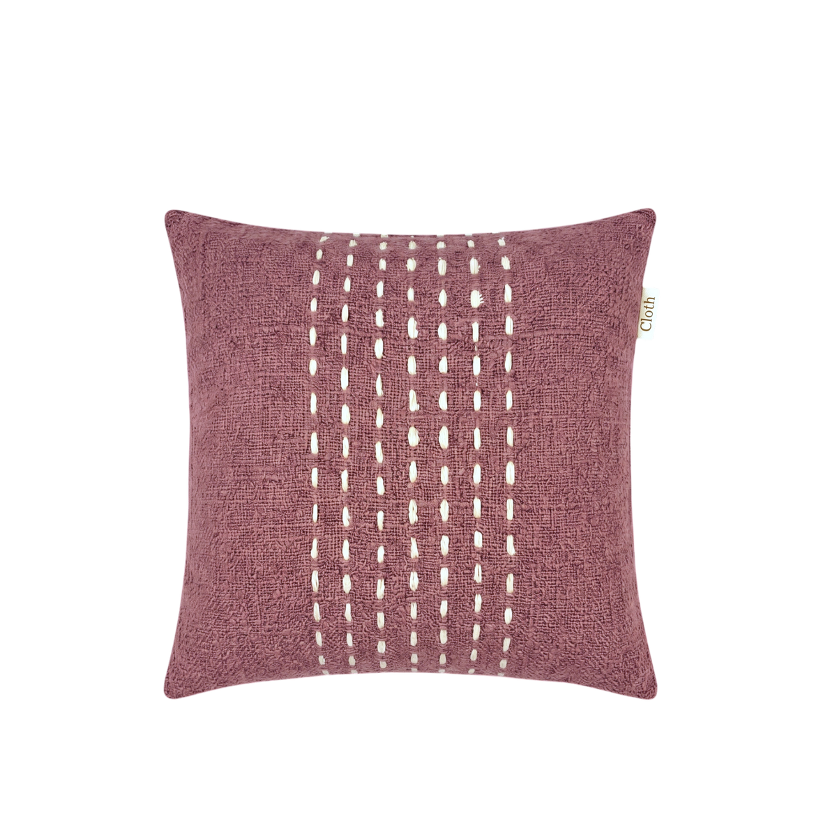 01-886.47 | Hand Woven Cotton Cushion Cover Stitch Panel 50x50cm Lotus