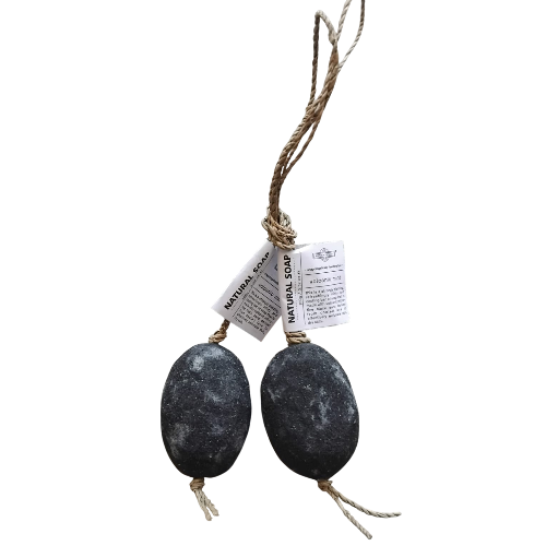 62-713.22| Soap Hamman Volcanic Rock/Set 2 Black