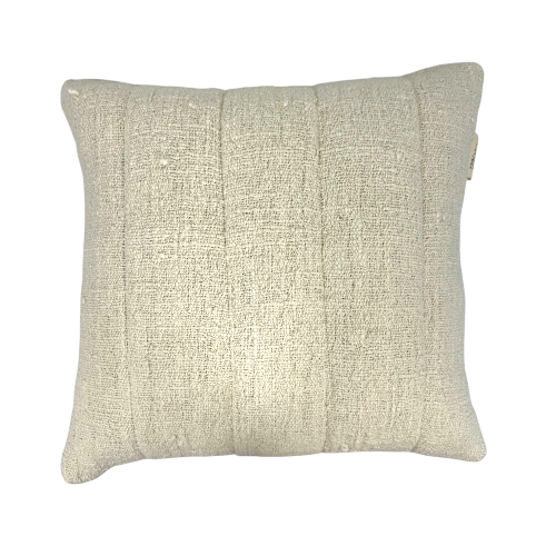 01-606.28|Hand Woven Cotton Cushion Cover Garis 50x50cm Natural