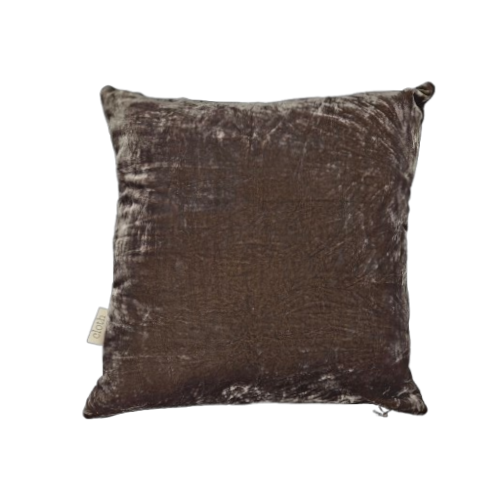 01-118.38| Silk Velvet Cushion Cover Luxe 50x50cm Charcoal
