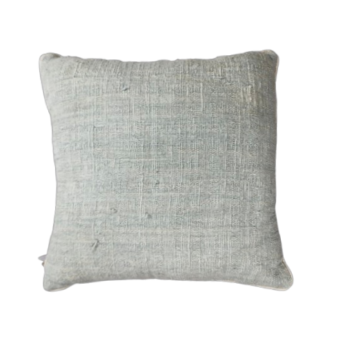 01-174.48| Hand Woven Cotton Cushion Cover Piping 55x55cm Sage