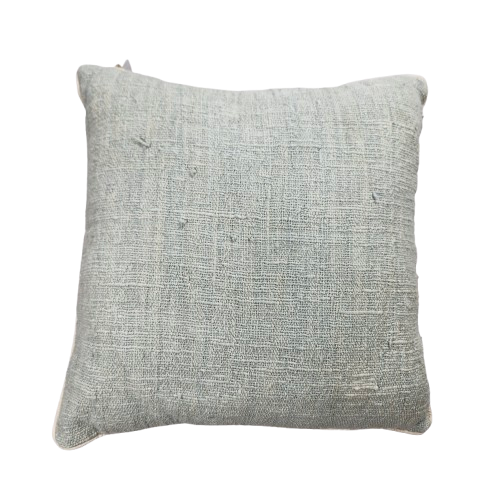Hand Woven Cotton Cushion Cover Piping 55x55cm Sage