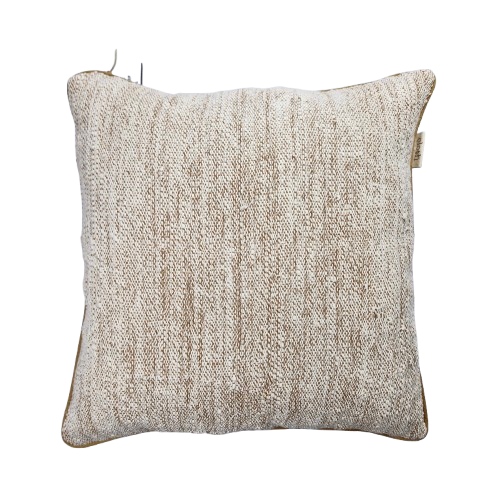 Cotton Mix Cushion Cover Piping 55x55cm Mustard