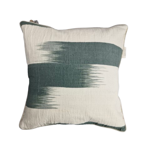 Cotton Cushion Cover Tenun Ikat 50x50cm Green