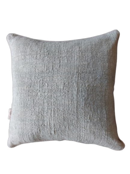 01-050.20 | Hand Woven Cotton Cushion Cover Piping 55x55cm Mint