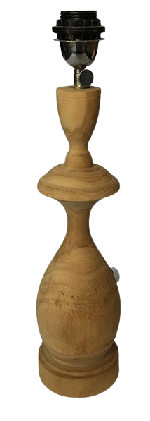 09-246.28 | Wood Lampbase Lathe Vera 40x11cm Natural