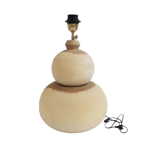 09-526.28 | Wood Lampbase Lathe Edi 45x20cm Natural