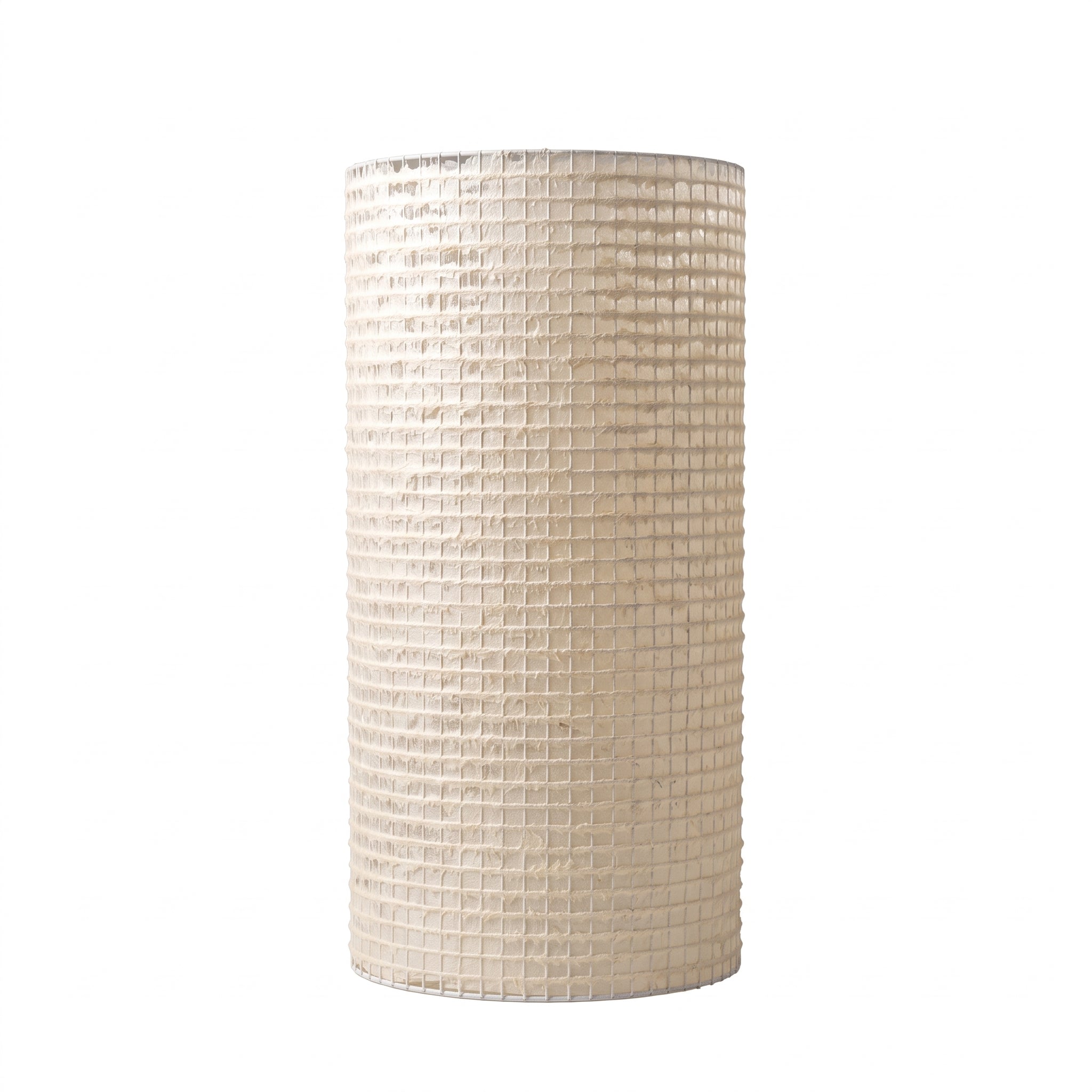10-556.01| Banana Paper Lampshade Tube 25x50cm White