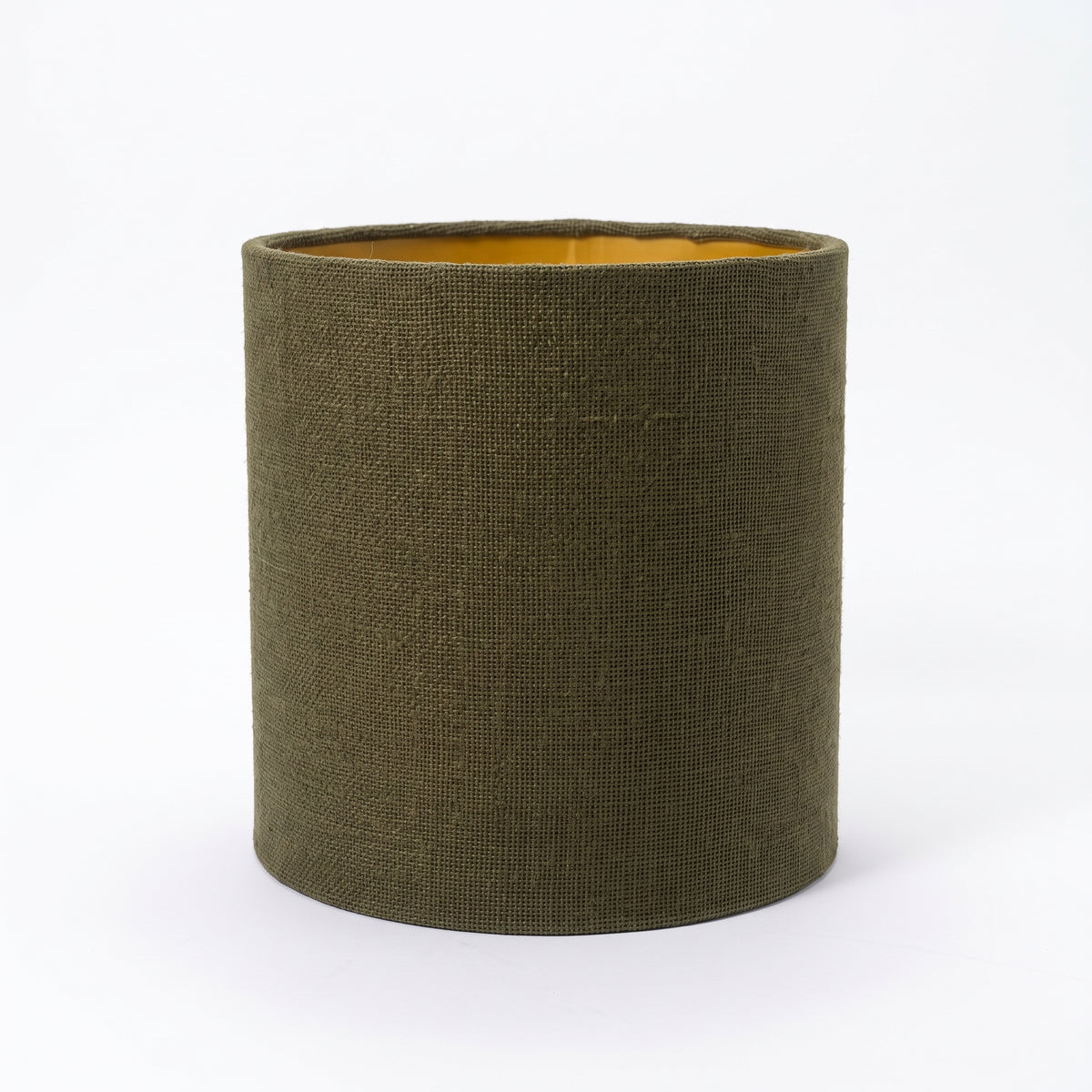 10-341.39| Hessian Lampshade Cylinder 30x30 Moss