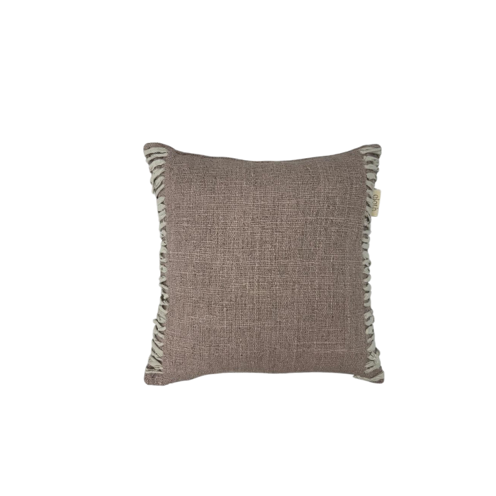 01-815.47| Hand Woven Cotton Cushion Cover Twist 50x50cm Lotus