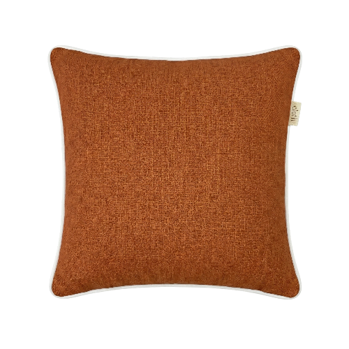 01-732.45 | Hand Woven Cotton Piping Cushion Cover Piping 55x55cm Terracotta