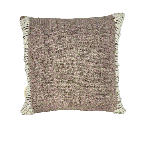 01-815.47| Hand Woven Cotton Cushion Cover Twist 50x50cm Lotus
