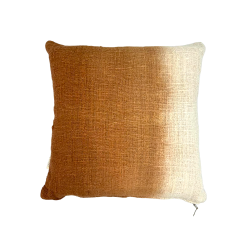 01-593.45 | Hand Woven Cotton Cushion Cover Graduation Dye 50x50 Terracotta