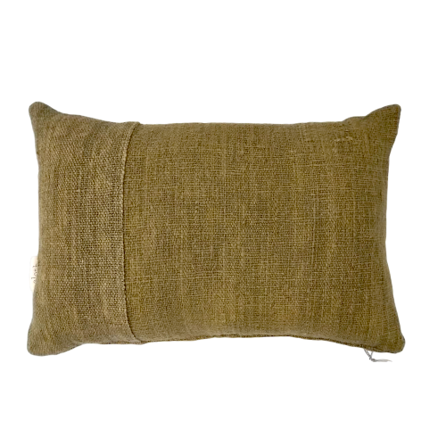 01-968.39| Cotton/Hessian Cushion Cover Indi 60x40cm Moss
