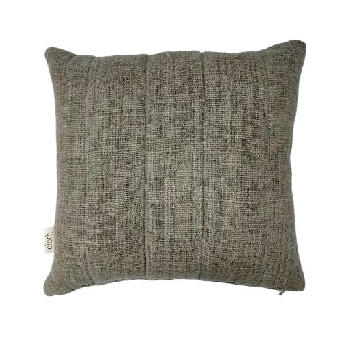 01-273.37| Hand Woven Cotton Cushion Cover Garis 50x50cm Taupe